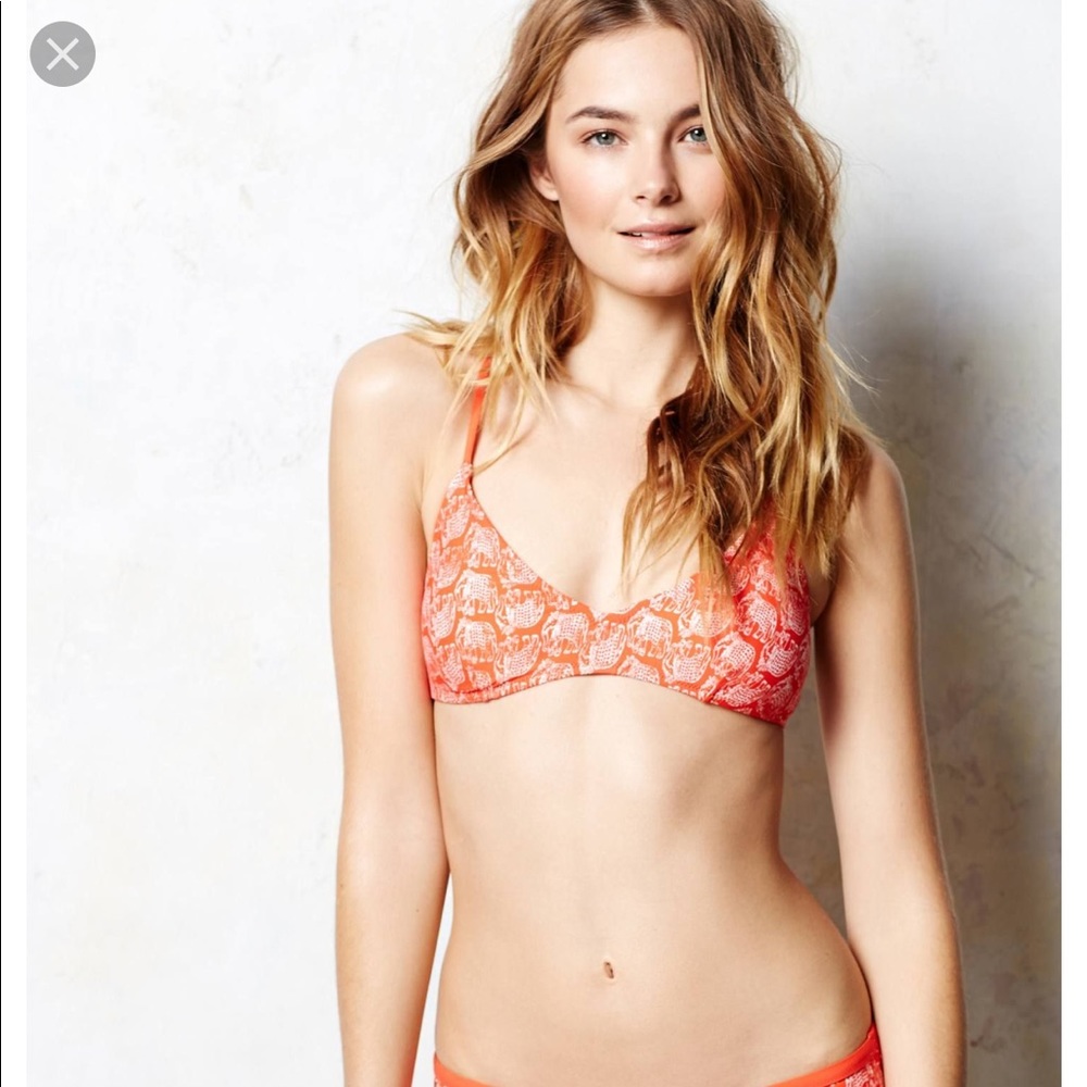Anthropologie swim suit top size small